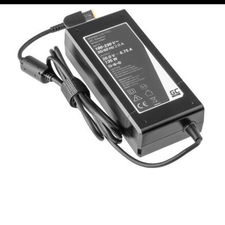 Green Cell Nabíječka Lenovo 20V, 6.75A, 135W, AD68P ochrana proti přehřátí a přepětí