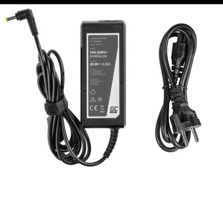 Green Cell Nabíječka Lenovo IdeaPad ano, 20V, 3.25A, 65W, AD123P ochrana proti přehřátí a přepětí