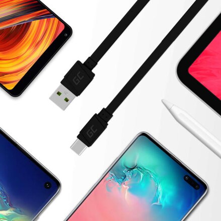 GCmatte USB-C Flat kabel 25 cm s rychlo nabíjením