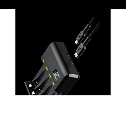 Green Cell nabíječka baterií GRADGC01, na 4 ks AA, NiMH, 110-240V, nabíjení samotných článků, včetně 4ks baterií AA 2000mAh