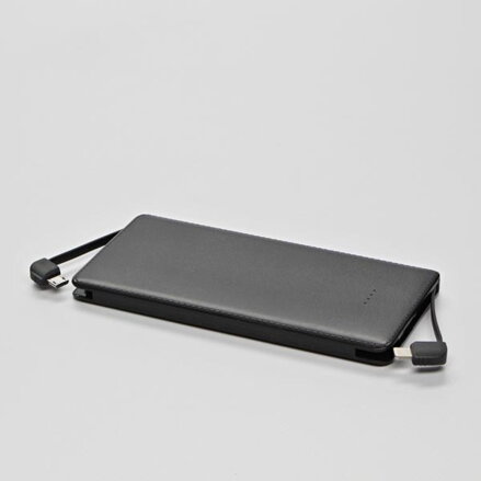 Powerbanka, Li-ion, 5V, 5000mAh, nabíjení mobilních telefonů aj., 2xkonektor, černá