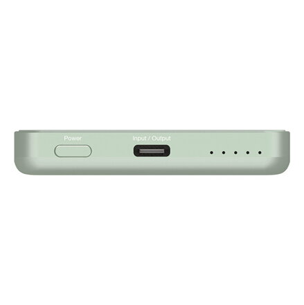 Verbatim, power banka s bezdrátovým nabíjením, 5V, nabíjení telefonu, 32226, 5000mAh, magnetické připevnění, zelená