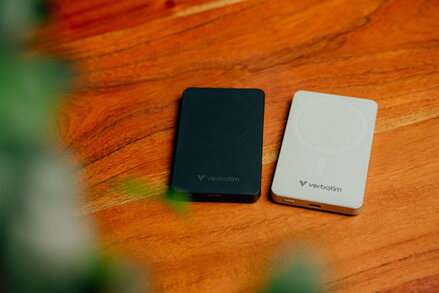 Verbatim, power banka s bezdrátovým nabíjením, 5V, nabíjení telefonu, 32226, 5000mAh, magnetické připevnění, zelená