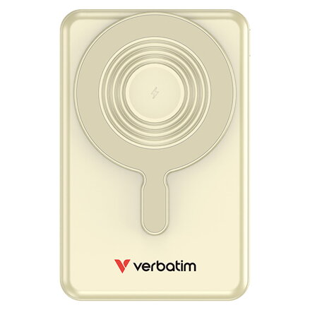 Verbatim power banka Charge ,n, Go 2C  Display s kabely 12V, nabíjení telefonu, 32274, 10000mAh, magnetické připevnění, zlatá