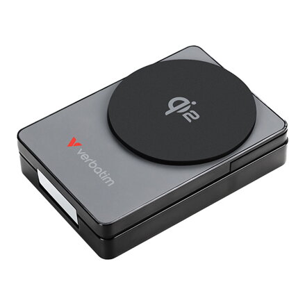Verbatim, powerbanka Charge ,n, Go Qi2, 5 V/9 VV, nabíjení telefonu, smart hodinek, Earbuds/Airpods, 32294, 5 000mAh, magnetické p