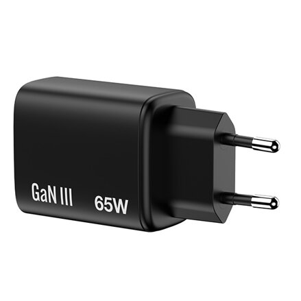 Verbatim Essentials, GaN nabíječka do sítě USB-A QC 3.0, 2 USB-C PD 3.0, černá, 65W, vyměnitelné vidlice EU/UK/US/AUS