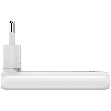 Verbatim Fold ,n, Go, GaN nabíječka do sítě 2 USB-C PD 3.0, bílá, 65W, pevná EU vidlice