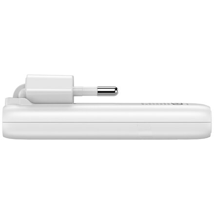Verbatim Fold ,n, Go, GaN nabíječka do sítě 2 USB-C PD 3.0, bílá, 65W, pevná EU vidlice