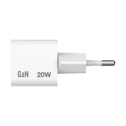 Verbatim, Mini GaN nabíječka 1 x USB-C, bílá, 20 W, Pouze pro vnitřní použití