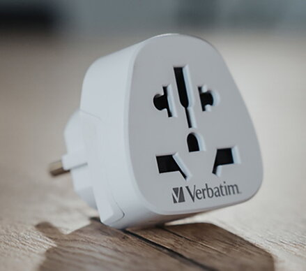 Verbatim, Cestovní adaptér World-to-Europe WTEU-02 bílý