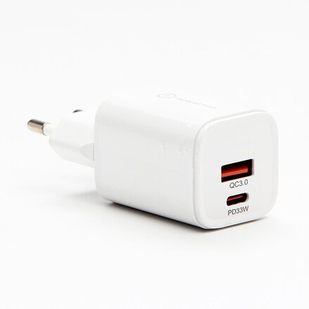 Powerton Síťový adaptér 33W, 2 porty, USB-C, USB-A, 33W GaN Charger