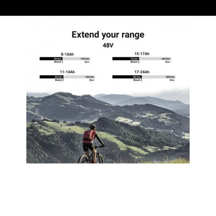 Green Cell Li-Ion Baterie Elektrokola Down Tube Li-Ion, 48V, 13000mAh, 624Wh