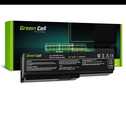 Green Cell baterie pro Toshiba Satellite C650, C650D, C655, C660, C660D, Li-Ion, 11.1V, 4400mAh, TS03