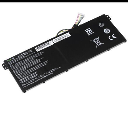 Green Cell baterie pro Acer Aspire E 11 ES1-111M ES1-131 E 15 ES1-512 / 11,4V 2100mAh