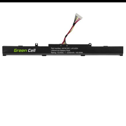 baterie Green Cell A41N1501 pro Asus ROG GL752 GL752V GL752VW, Asus VivoBook  N552 N552V N552VW N552VX N752 N752V N752VX
