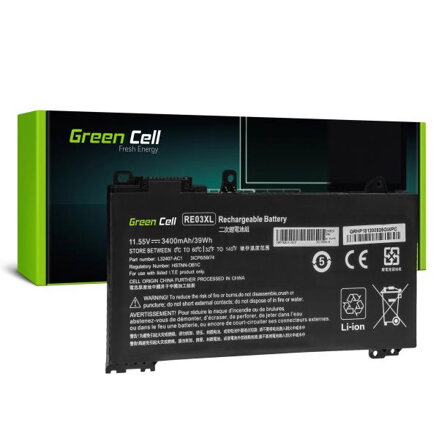 baterie Green Cell RE03XL pro HP ProBook 430 G6 G7 440 G6 G7 445 G6 G7 450 G6 G7 455 G6 G7 445R G6 455R G6