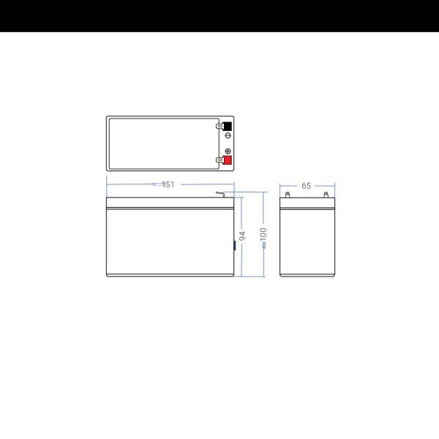 Green Cell VRLA AGM Green Cell 12V, 2.1A, 7.2Ah