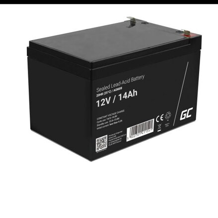 Green Cell VRLA AGM 12V, 4.2A, zabezpečovací, solární, protipožární systémy