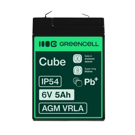 Green Cell AGM baterie 6V 5Ah