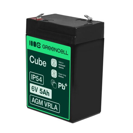 Green Cell AGM baterie 6V 5Ah