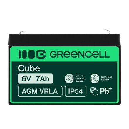 Green Cell VRLA AGM 6V, 2.1A, 7Ah