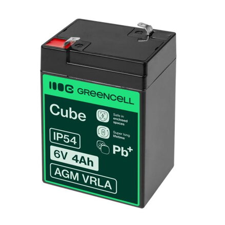 Green Cell AGM baterie 6V 4Ah