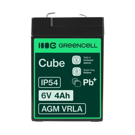 Green Cell AGM baterie 6V 4Ah