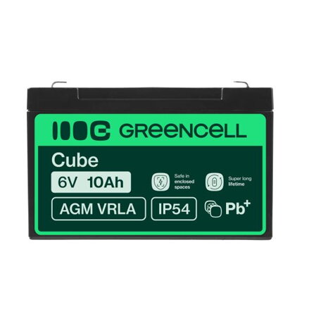 Green Cell AGM baterie 6V 10Ah
