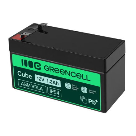 Green Cell AGM baterie 12V 1.2Ah