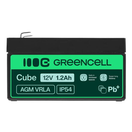 Green Cell AGM baterie 12V 1.2Ah