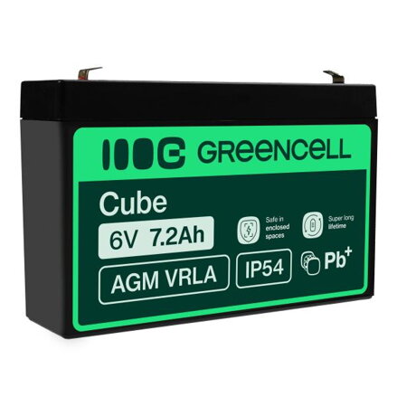 baterie AGM VRLA Green Cell 6V 7.2Ah