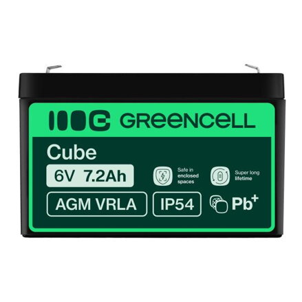 baterie AGM VRLA Green Cell 6V 7.2Ah