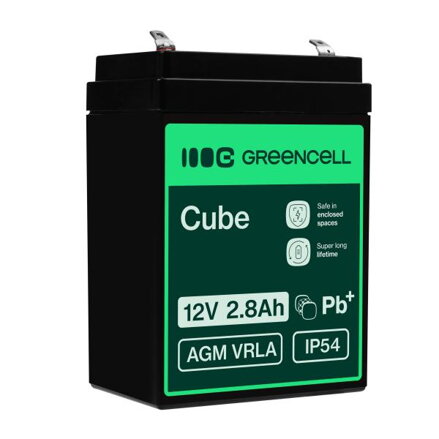 Green Cell AGM baterie 12V 2.8Ah