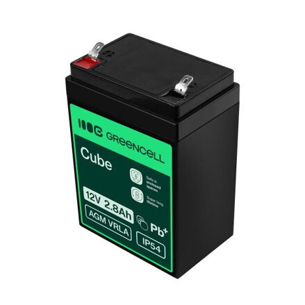 Green Cell AGM baterie 12V 2.8Ah