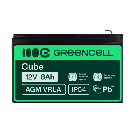 Green Cell AGM baterie 12V 8Ah