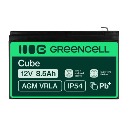Green Cell AGM baterie 12V 8.5Ah