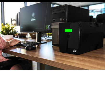 Záložní zdroj Green Cell 1000VA, 600W, 2-6ms