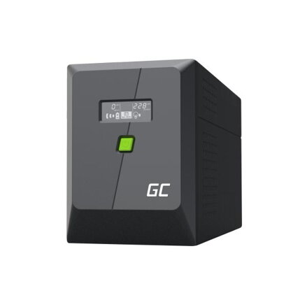 Nepřerušitelné napájení UPS Greencell 2000VA 1400W PowerProof s LCD displej