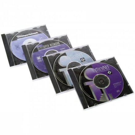 Obal 1CD jewel černý tray 10,4mm - 200-pack