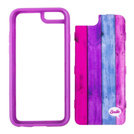 Kryt na iPhone 5/5S/5SE, růžový, TPU, Wood Spirit Sweet, Smile