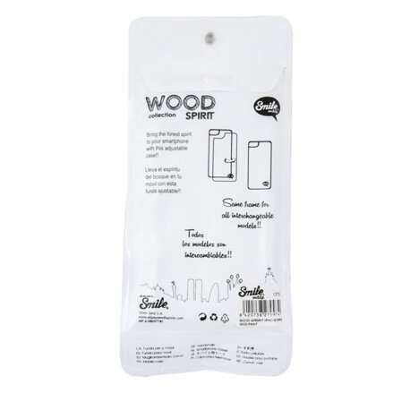 Kryt na iPhone 5/5S/5SE, růžový, TPU, Wood Spirit Sweet, Smile