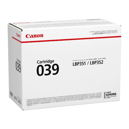 Canon originální toner CRG 039, black, 11000str., 0287C001, Canon imageCLASS LBP351dn,352dn,i-SENSYS LBP351x,352x, O