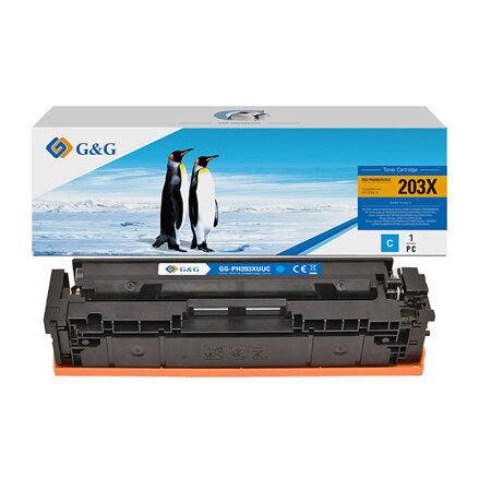 G&G kompatibilní toner s Canon 045HC/054HC, NT-PH203XUUC, cyan, 2200str.