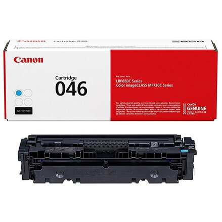 Canon originální toner 046C, cyan, 2300str., 1249C002, Canon i-Sensys LBP653Cdw, 654Cx, MF732Cdw, 734Cdw, 735Cx, O