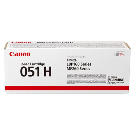 Canon originální toner CRG051H, black, 4100str., 2169C002, high capacity, Canon LBP162dw, MF269dw, MF267dw, MF264dw, O