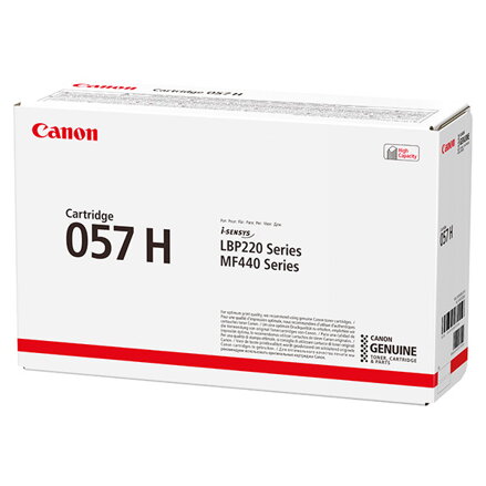Canon originální toner 057H, black, 10000str., 3010C002, high capacity, Canon LBP228, LBP226, LBP223, MF449, MF446, MF445, MF443,