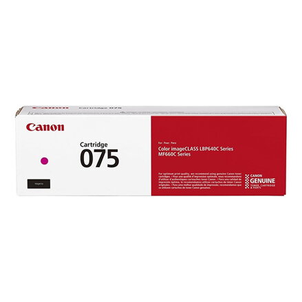Canon originální toner 075 M, 6363C002, magenta, 1300str.