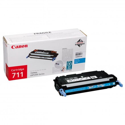 Canon originální toner CRG711, cyan, 6000str., 1659B002, Canon LBP-5300, O