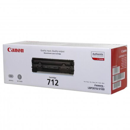 Canon originální toner CRG712, black, 1500str., 1870B002, Canon LBP-3100, O