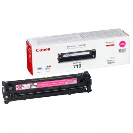 Canon originální toner CRG716, magenta, 1500str., 1978B002, Canon LBP-5050, 5050n, MF-8050, O